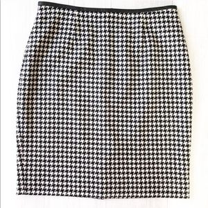Brooks Brothers 1818 Label Houndstooth Wool Skirt